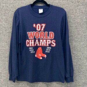 Boston Red Sox Championship Shirt Womens Small MLB Y2k Vintage Shirt‎